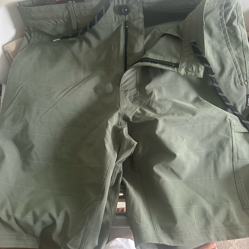 O'Neill Green Hybrid Shorts Lightweight Water-Resistant